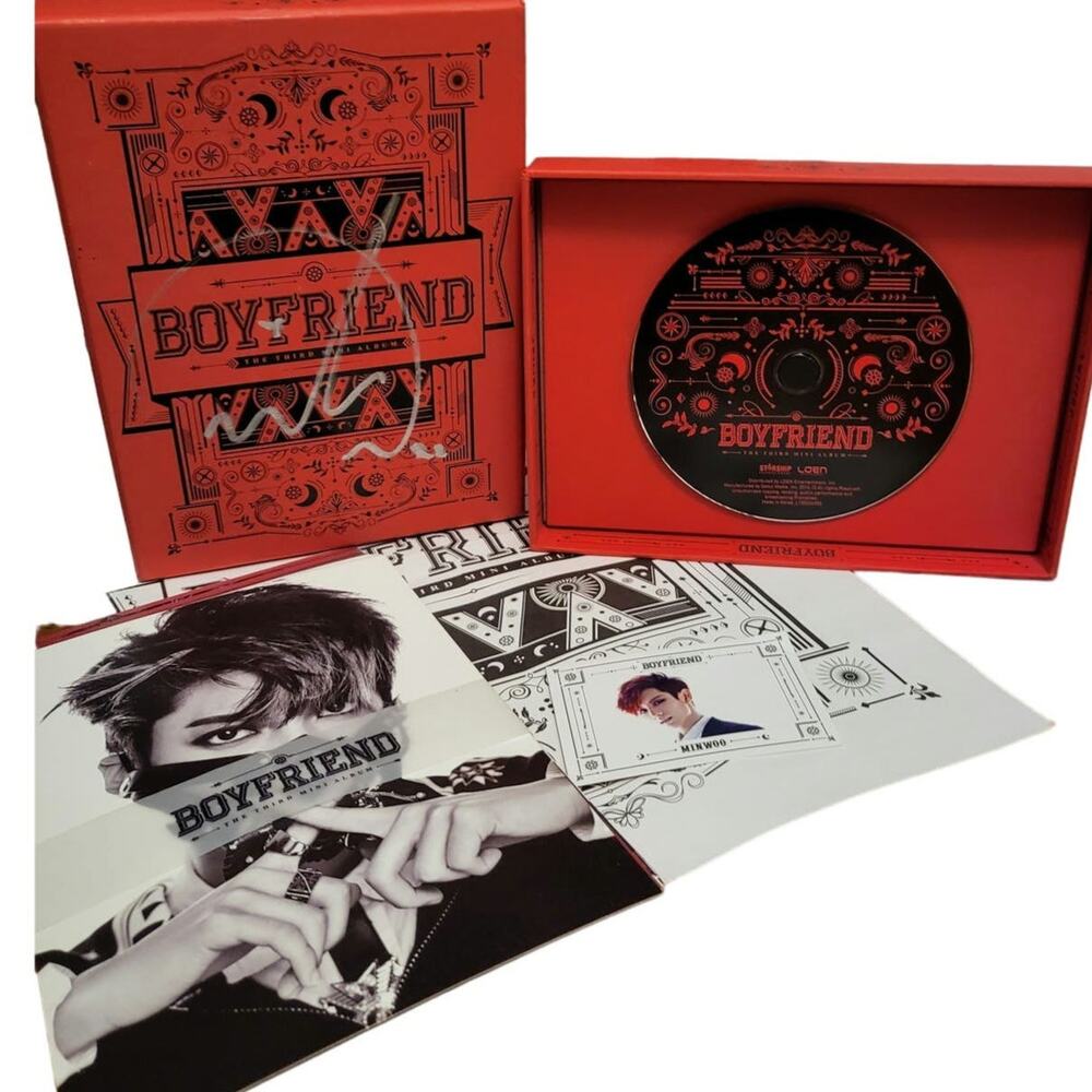 Boyfriend Artist Singer mini album Sign photos CD Collectable Signature